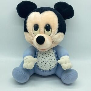 Disney Babies Baby Mickey Hasbro Softies Plush‎ 1986 Korea Vintage Nurserycore
